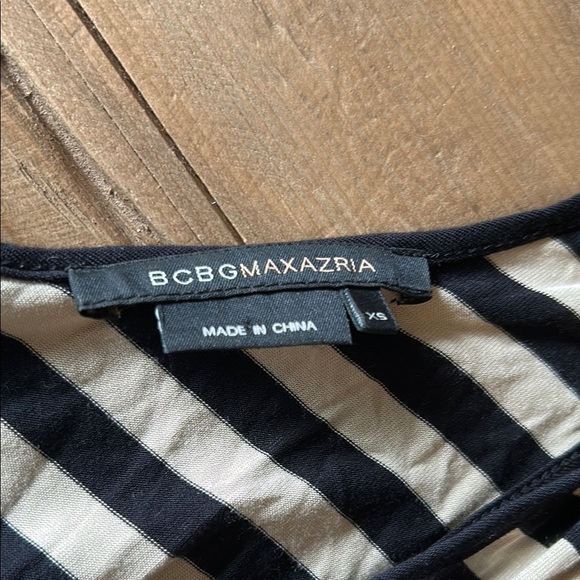 BCBGMaxAzria Black and White Sleeveless Jumpsuit - Picture 2 of 6